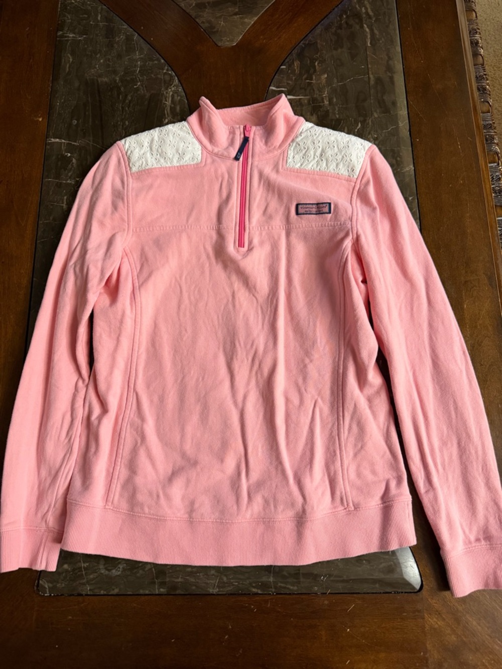 Vineyard Vines Light Pink Half-Zip Pullover